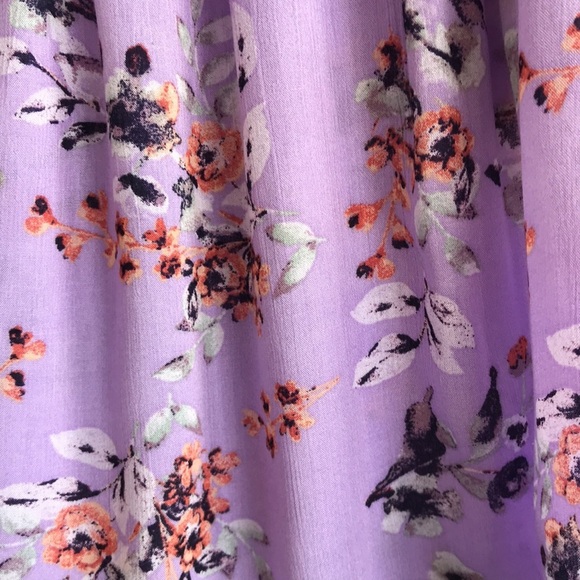 Rewind lilac floral print crop top, size M - Picture 3 of 8